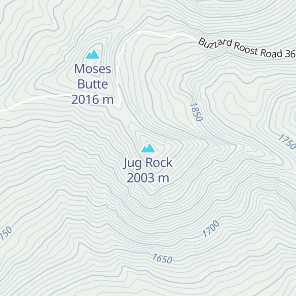 Map of Jug Rock