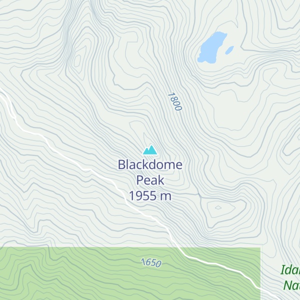 Map of Blackdome Peak