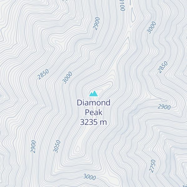 Map of Diamond Peak