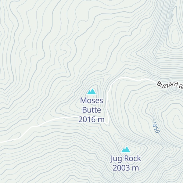 Map of Moses Butte