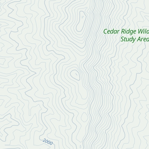 Map of Cedar Ridge