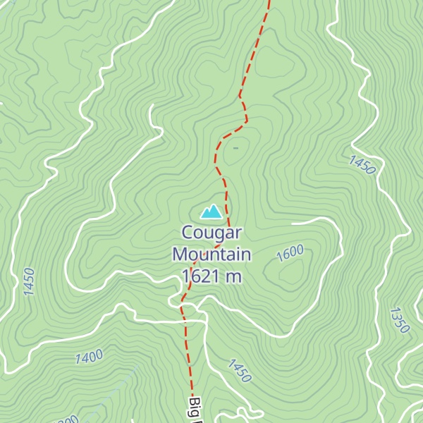 Map of Cougar Mountain