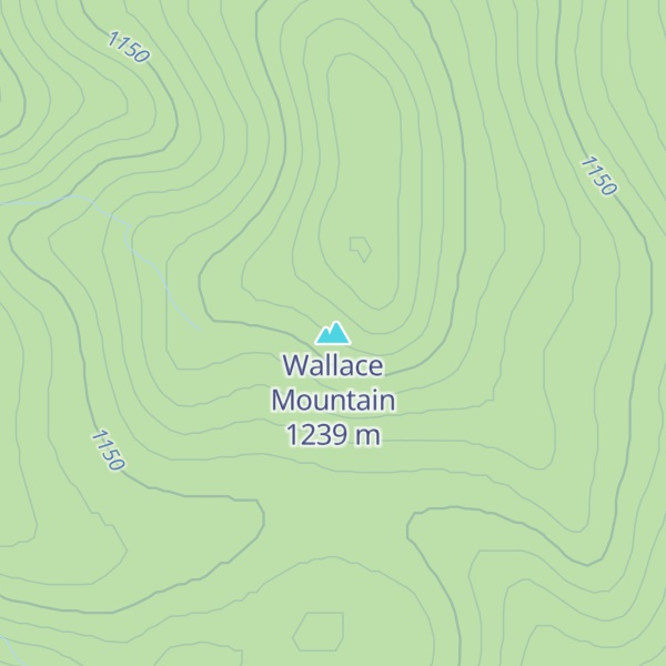 Map of Wallace Mountain