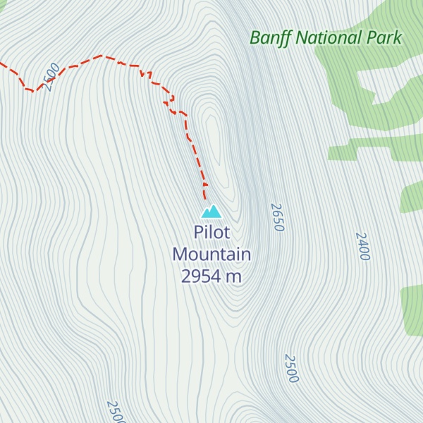 Map of Pilot Mountain