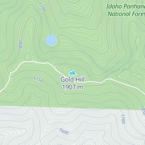 Map of Gold Hill