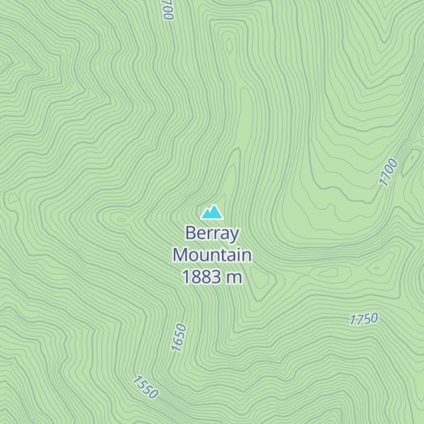 Map of Berray Mountain