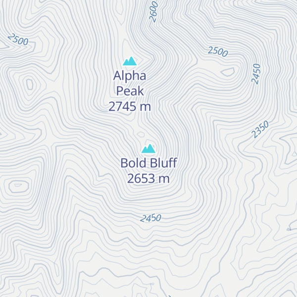 Map of Bold Bluff