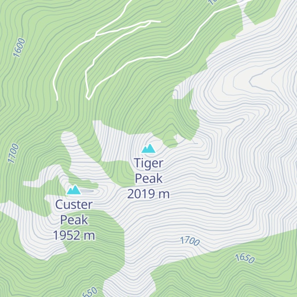 Map of Tiger Peak