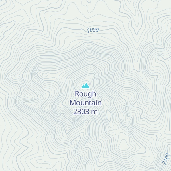 Map of Rough Mountain