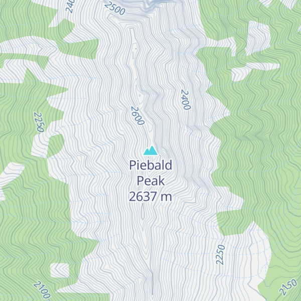 Map of Piebald Peak