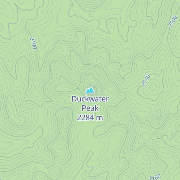 Map of Duckwater Peak