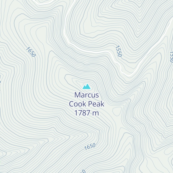 Map of Marcus Cook Peak