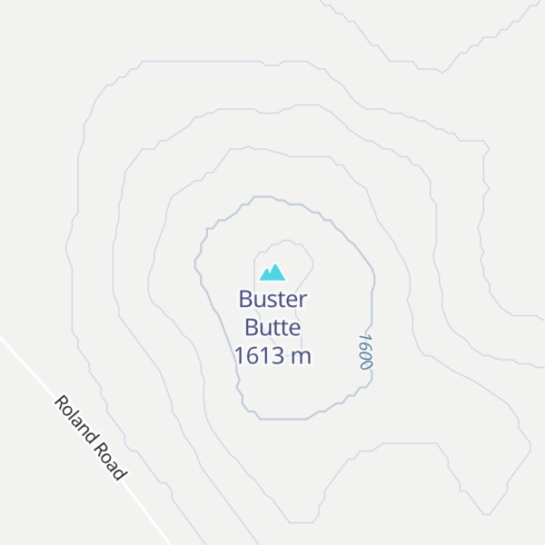 Map of Buster Butte