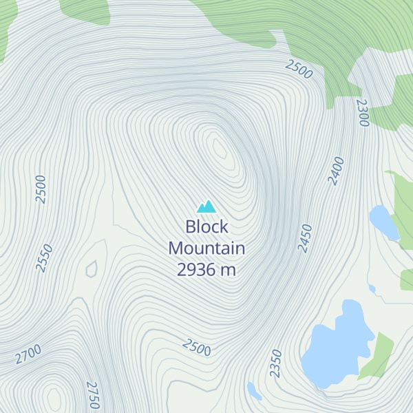 Map of Block Mountain