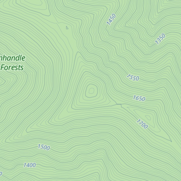 Map of Pony Peak