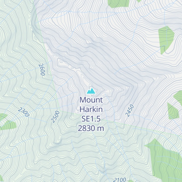 Map of Mount Harkin SE1.5