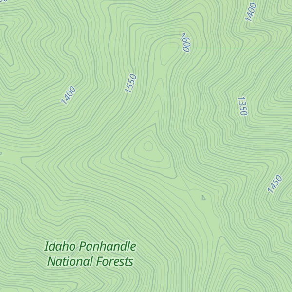 Map of Fulkerson Peak