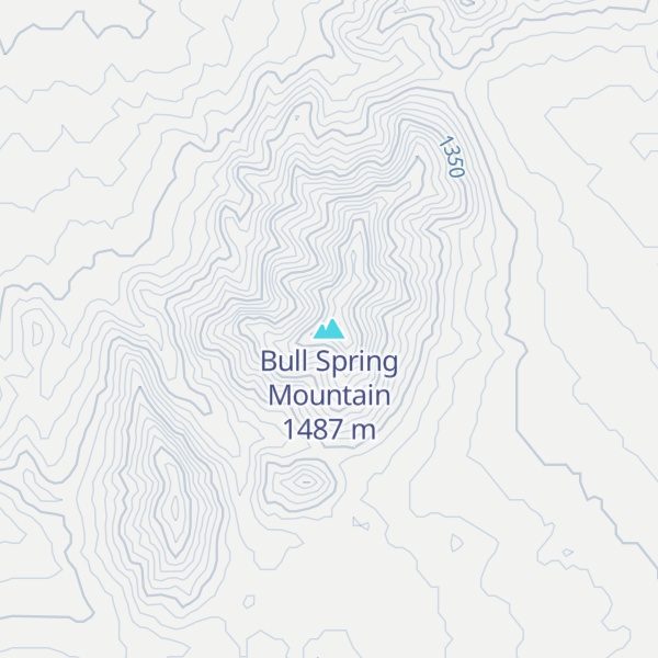 Map of Bull Spring Mountain