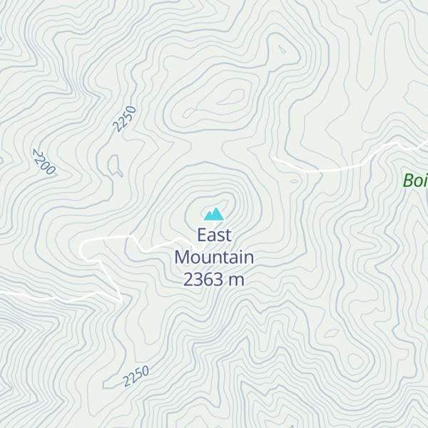 Map of East Mountain