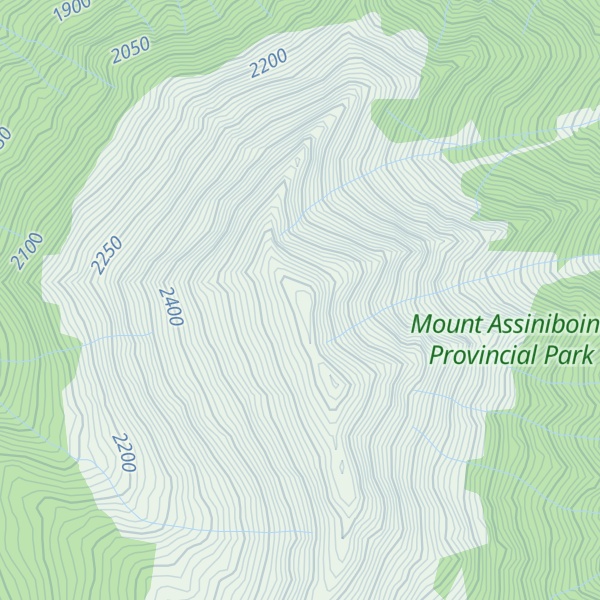 Map of Lachine Mountain