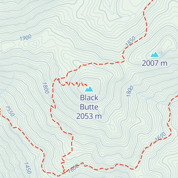 Map of Black Butte