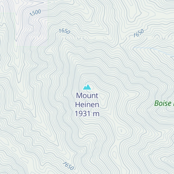 Map of Mount Heinen