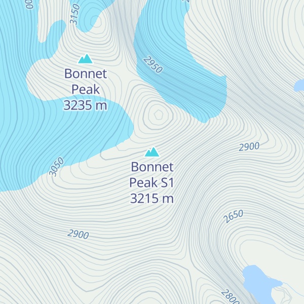 Map of Bonnet Peak S1