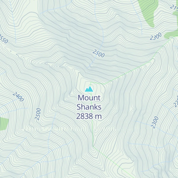 Map of Mount Shanks