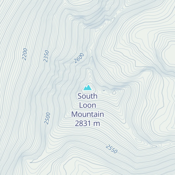 Map of South Loon Mountain