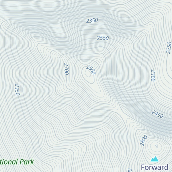 Map of Prow Mountain