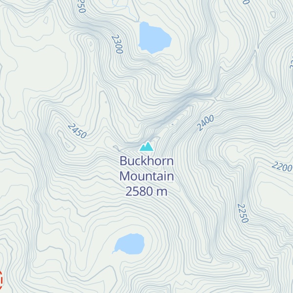 Map of Buckhorn Mountain