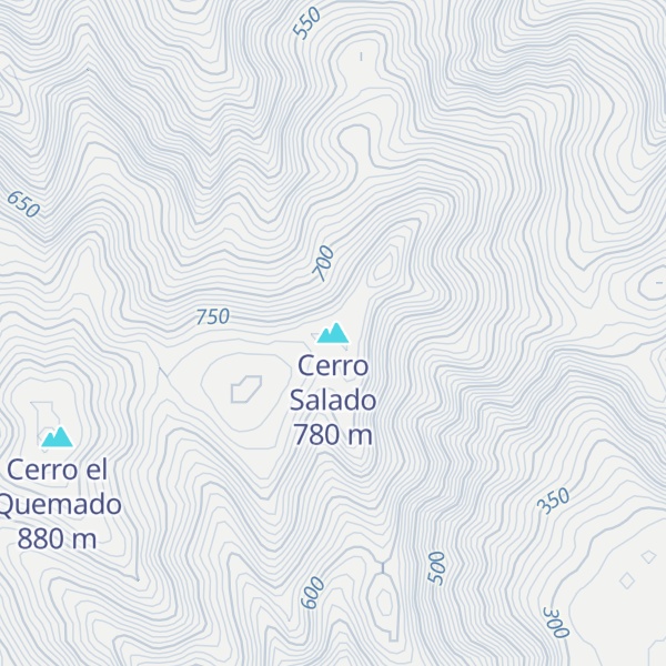 Map of Cerro Salado