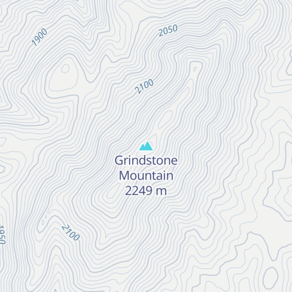Map of Grindstone Mountain