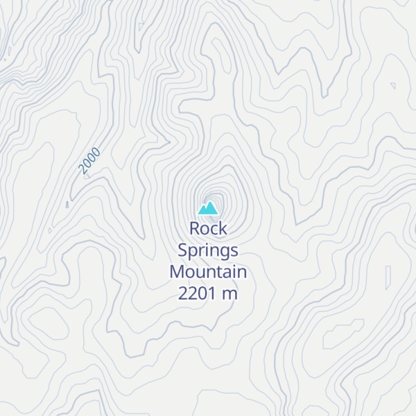 Map of Rock Springs Mountain