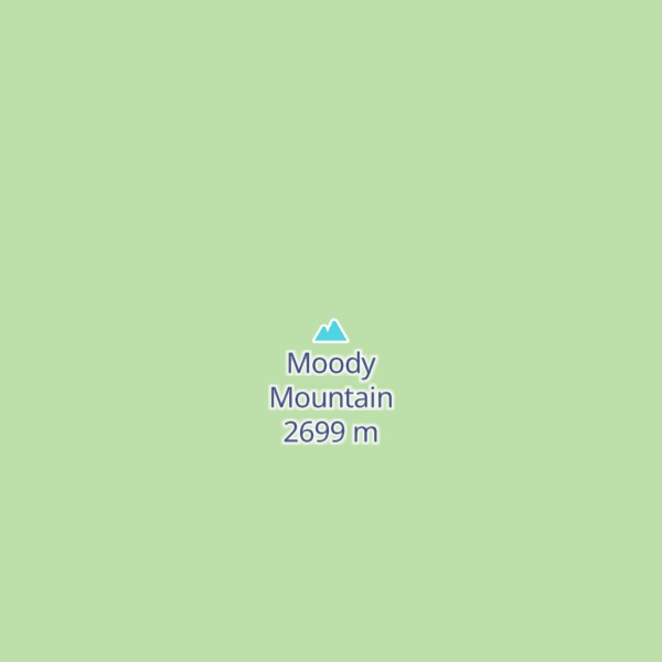 Map of Moody Mountain