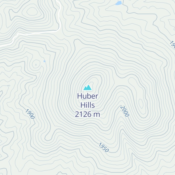 Map of Huber Hills