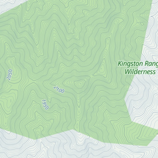 Map of Kingston Peak