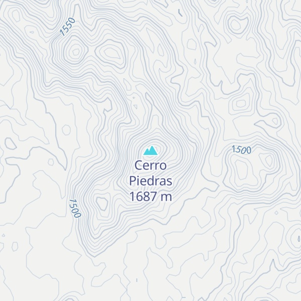 Map of Cerro Piedras