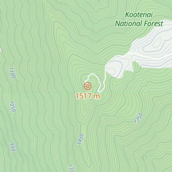 Map of Yaak Mountain