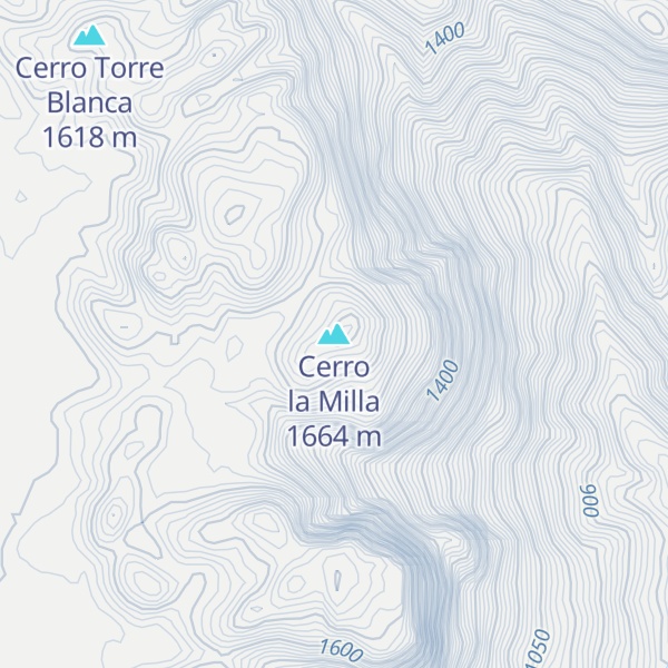 Map of Cerro la Milla