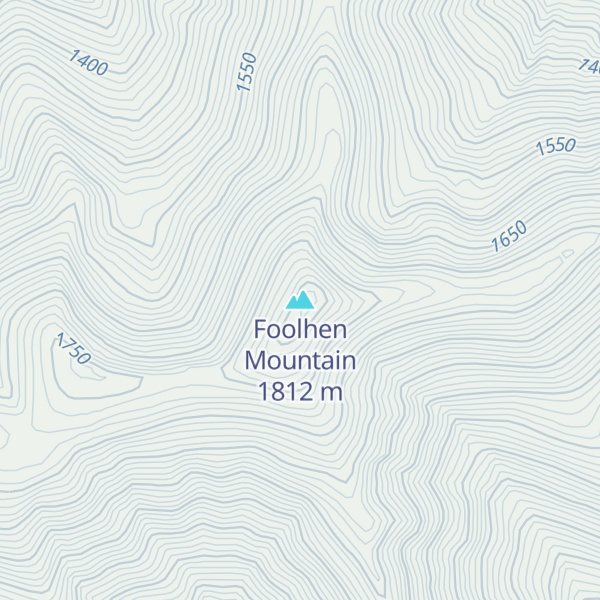 Map of Foolhen Mountain