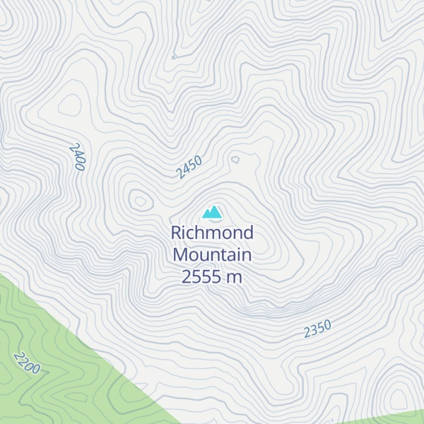 Map of Richmond Mountain