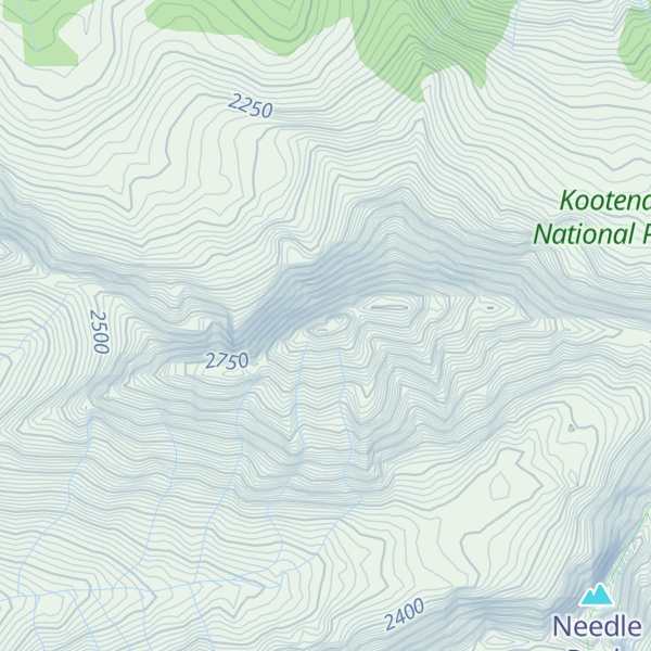 Map of Split Peak