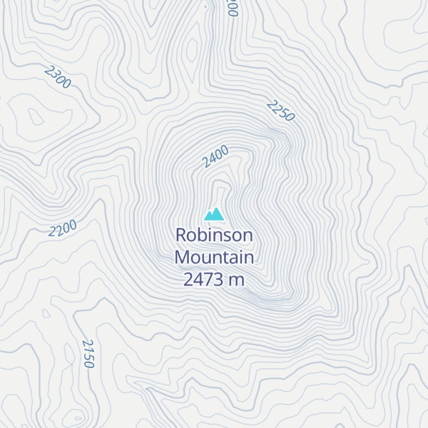 Map of Robinson Mountain