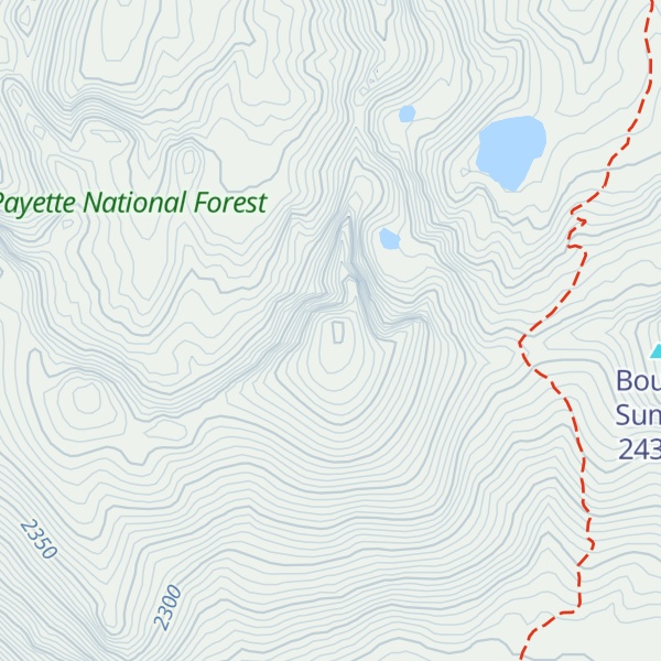 Map of Boulder Mountain