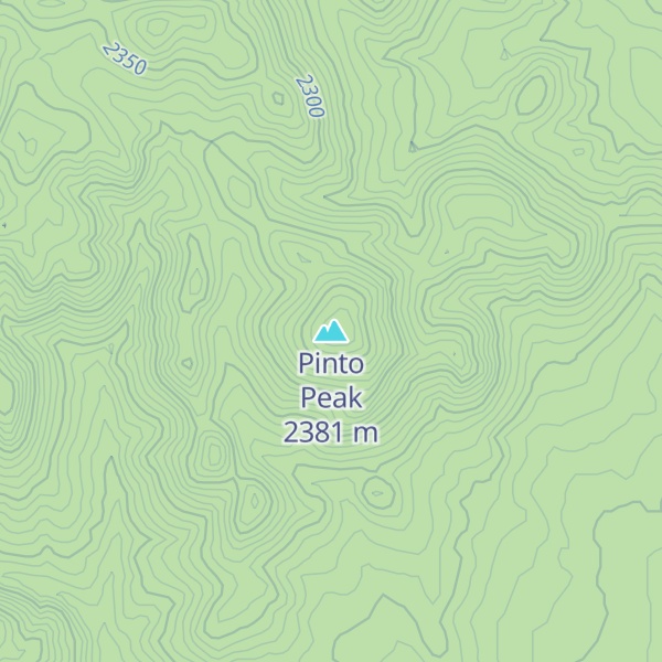 Map of Pinto Peak