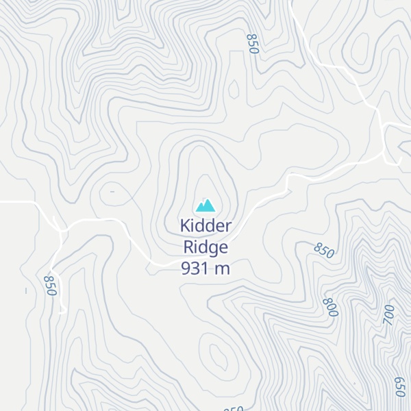 Map of Kidder Ridge