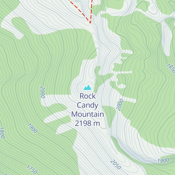 Map of Rock Candy Mountain