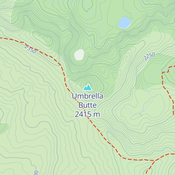 Map of Umbrella Butte