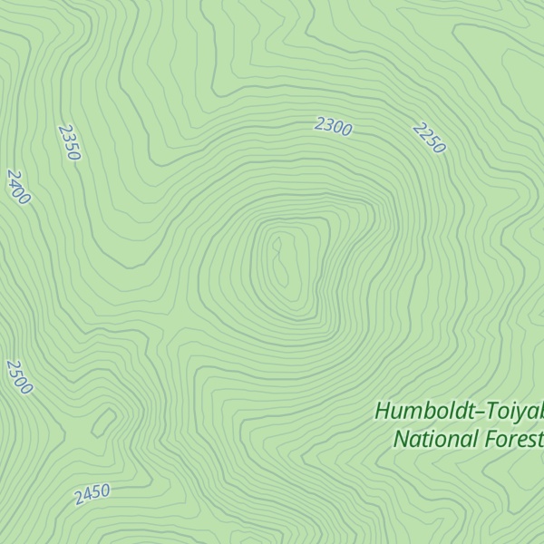 Map of Independence Mountain